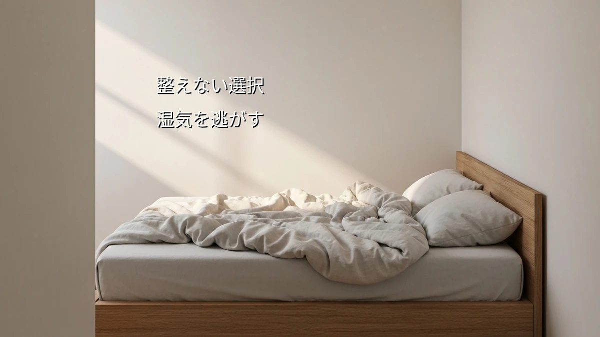 忙しい朝はベッドを整えない選択 湿気対策と時短を両立する暮らし最適化