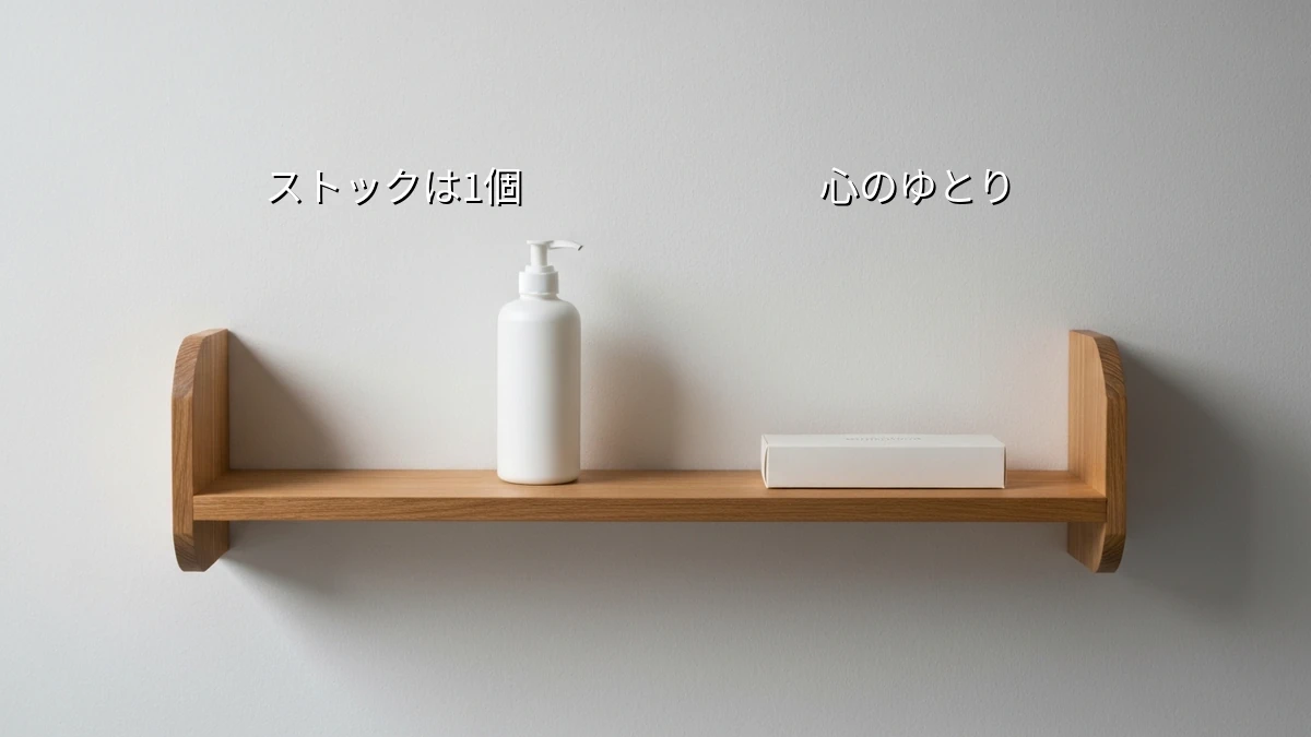買いすぎてしまう人へ 日用品ストックを1個に固定して無駄遣いを減らす節約術