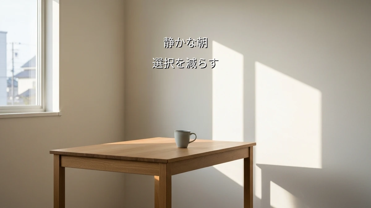 忙しい朝についで掃除をやめる 決断を減らしてゆとりを作る暮らし最適化ルーティン