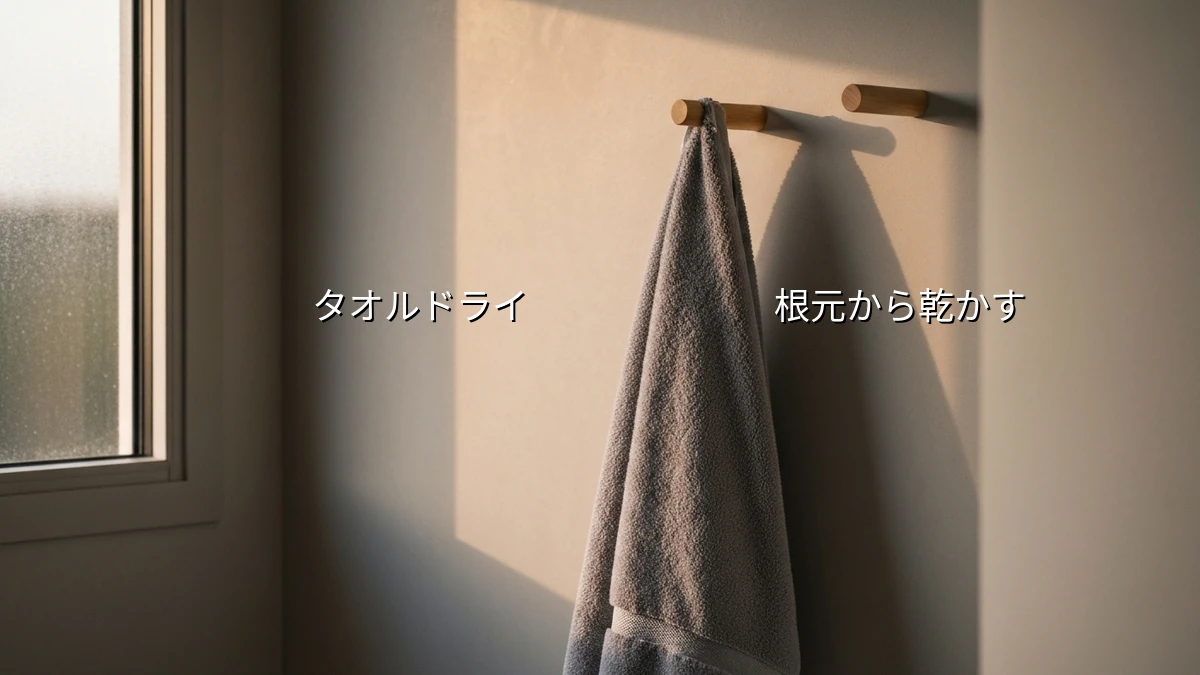忙しい夜にヘアドライを時短して早く寝るための暮らし最適化ルーティン