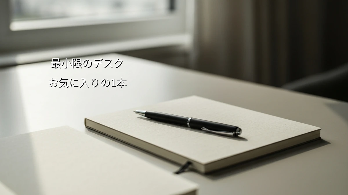 デスクワークの決断を減らす仕事で使うペンを1本に固定する仕事効率化ルーティン