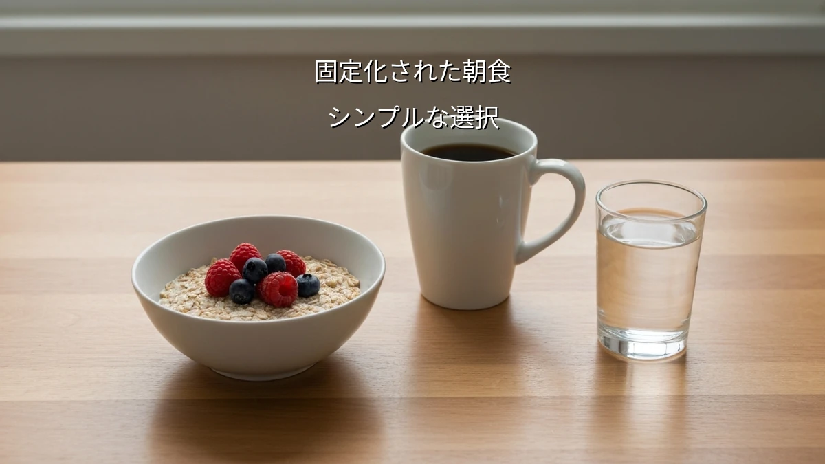 健康的な朝食選びに疲れた人へ！『固定化』で暮らしを最適化