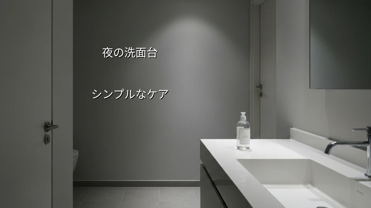 忙しい夜に！スキンケアをやめて時間と心の余裕を作るライフハック