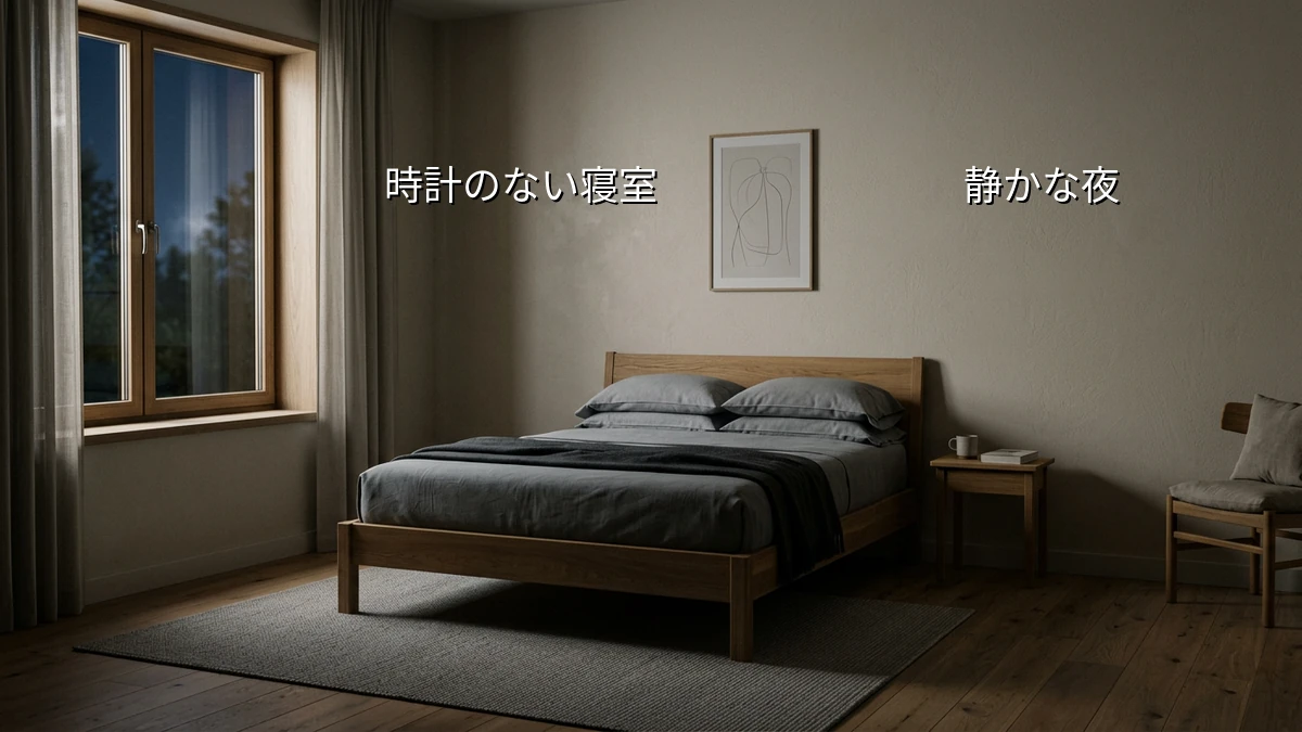 夜中に目が覚めて焦る人へ 寝室に時計を置かない睡眠最適化ルーティン