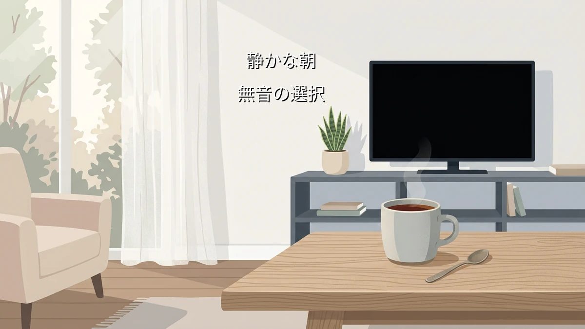 朝が苦手な人がテレビをつけない選択 無音で脳の疲労を防ぐ暮らし最適化ルーティン