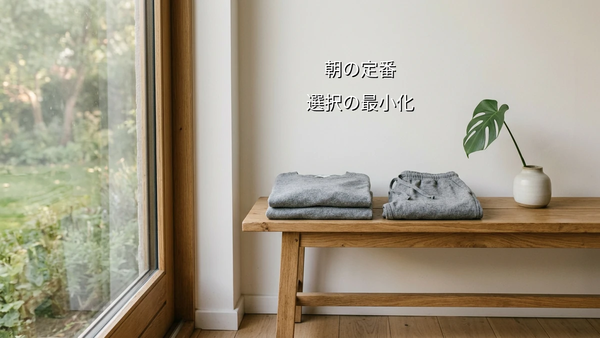 朝の部屋着選びで迷う人へ!そのまま動ける服に固定して時間を生み出す暮らし最適化