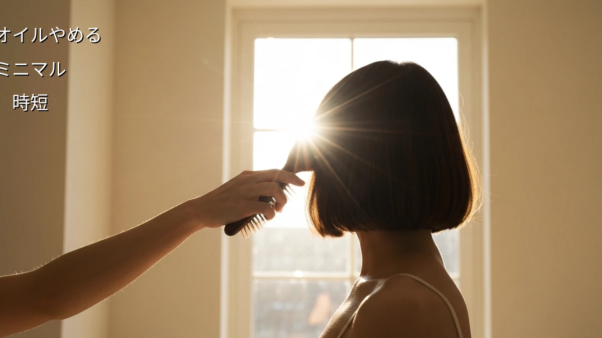 朝の支度、ヘアオイルの代わりに「何もつけない」選択